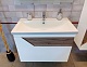 Бриклаер Мебель для ванной Брайтон 80 (Комо) белая матовая/дуб кера – фотография-25